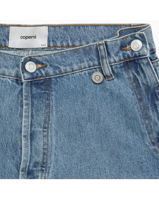 Coperni Blue Button Detailed Denim Shorts