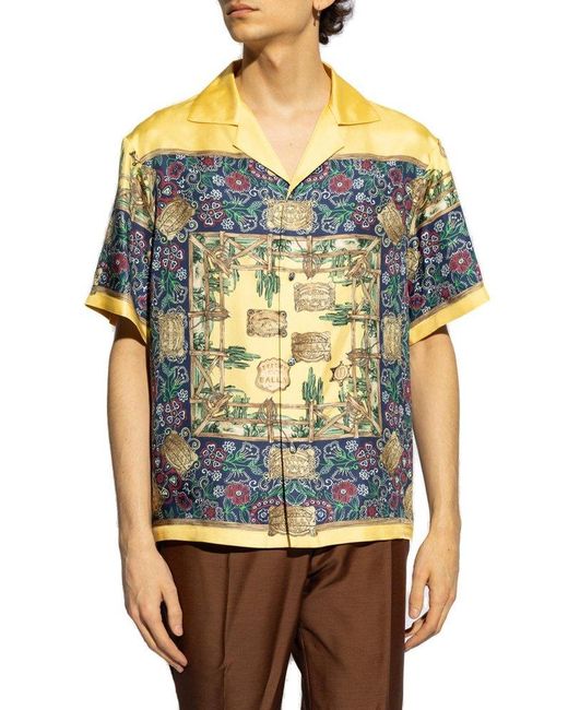 Bally Multicolor Pattern-printed Short-sleeved Shirt for men