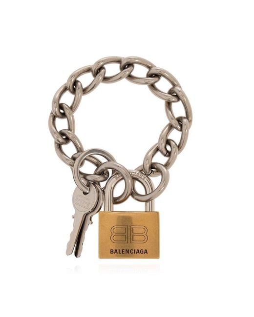 Balenciaga Metallic Brass Bracelet,