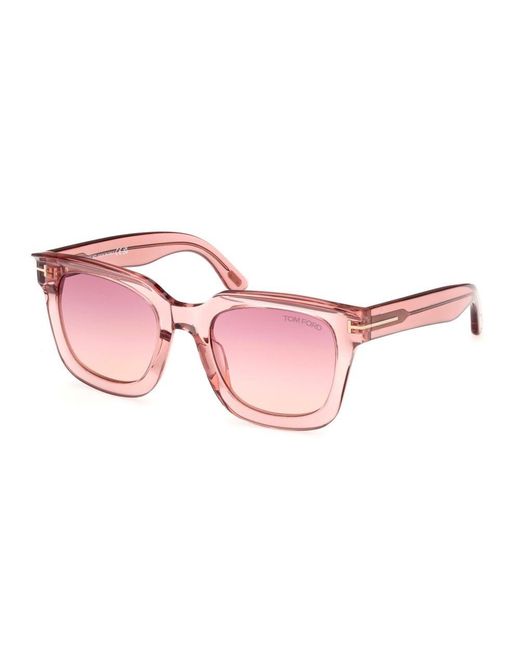 Tom Ford Pink Square Frame Sunglasses