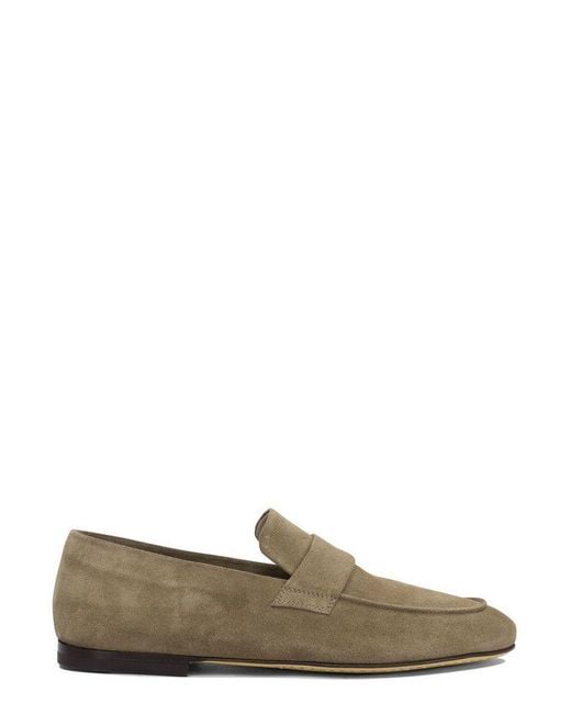 Officine Creative Green Loafers Slip-Ons for men