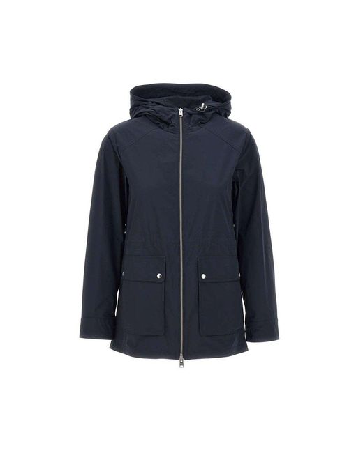 Woolrich Blue Zip-up Hooded Jacket