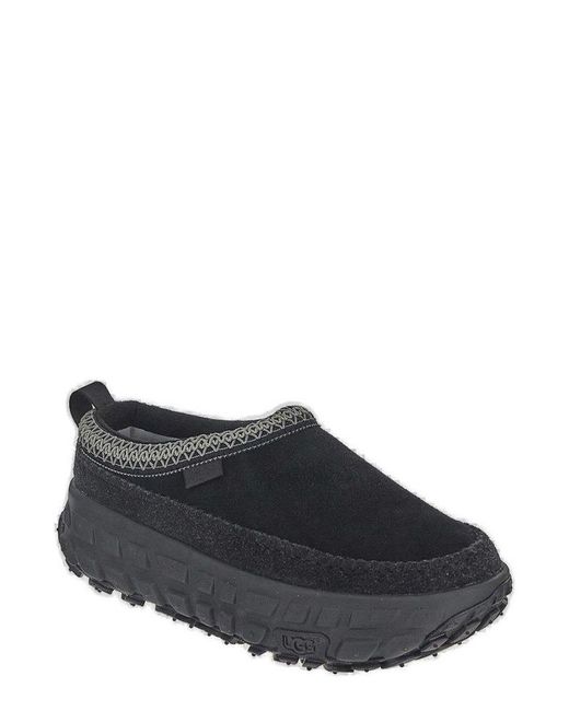 Ugg Black Venture Daze Platform Contrast Stitched Slippers