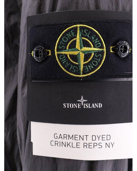 Stone Island Purple Compass Patch Hooded Jacket for men