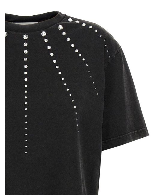 Mach & Mach Black 'Crystal Ray' T-Shirt