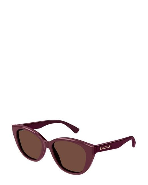 Gucci Brown Cat-eye Sunglasses