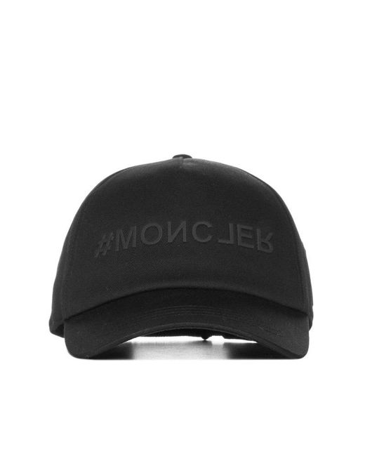 3 MONCLER GRENOBLE Black Hats for men