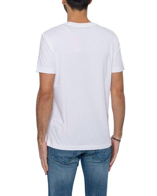 DIESEL White T-diegor-k72 Crewneck T-shirt for men
