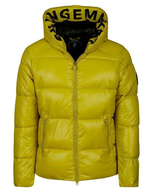 Save The Duck Puffer Jacket in Yellow for Men Lyst