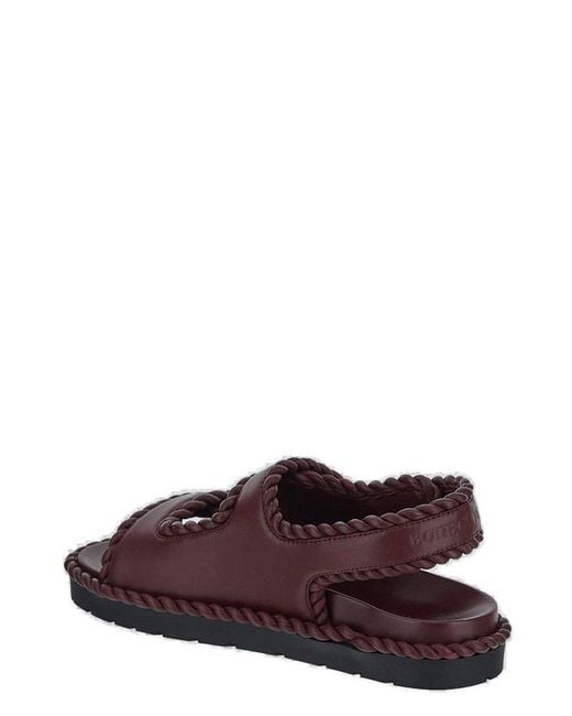 Bottega Veneta Brown Braided Slingback Sandals