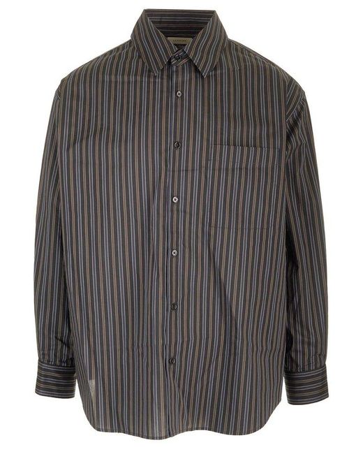 Lemaire Gray Cotton-silk Shirt for men