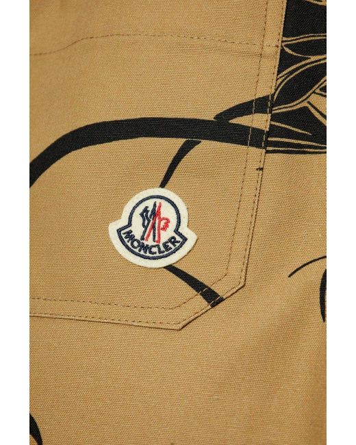 Moncler Natural Printed Shorts