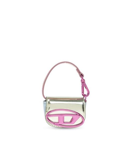 DIESEL Pink Mini 1dr Leather Purse