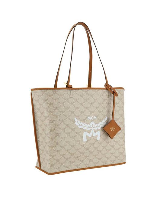 MCM Natural Laurel Shoulder Bag