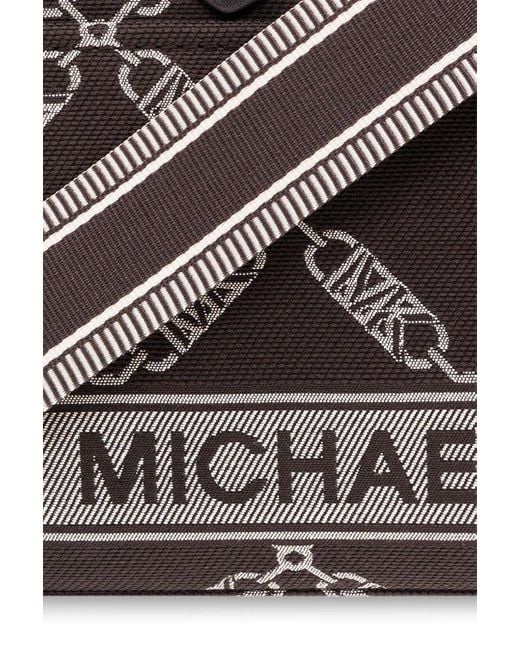 MICHAEL Michael Kors Gigi Empire Logo Jacquard Top Handle Bag in