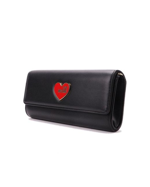 Love Moschino Black Logo-plaque Chain-linked Crossbody Bag
