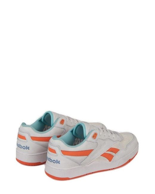 Reebok White Bb 4000 Ii Low-Top Sneakers for men