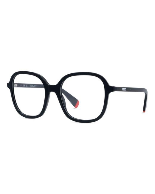 KENZO Black Square Frame Glasses for men