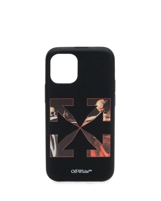 Off-White c/o Virgil Abloh Black Caravaggio Arrow Iphone 12 Mini Case