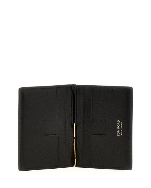 Tom Ford Black Logo Card Holder Wallets, Card Holders for men