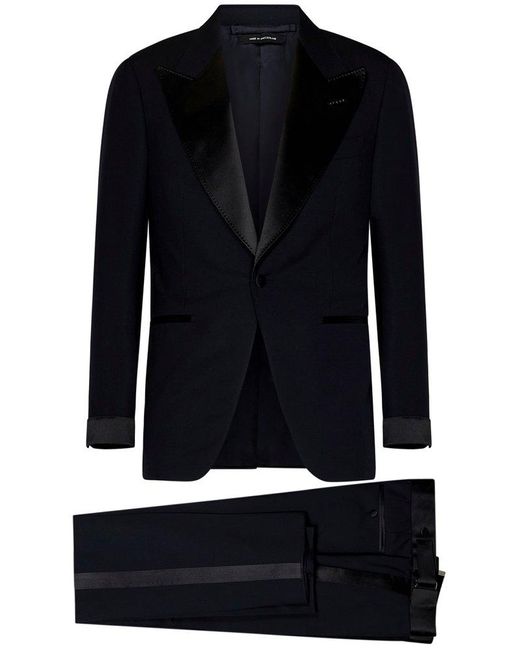 Tom Ford Blue Single Breasted Tailored Suit for men