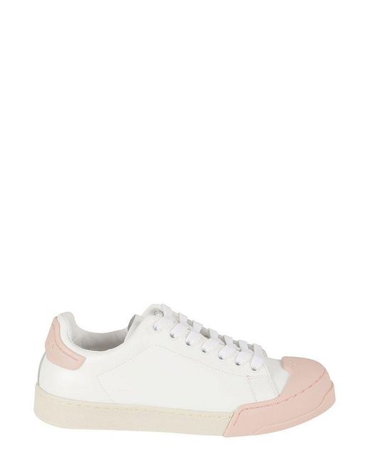 Marni White Dada Bumper Lace-up Sneakers