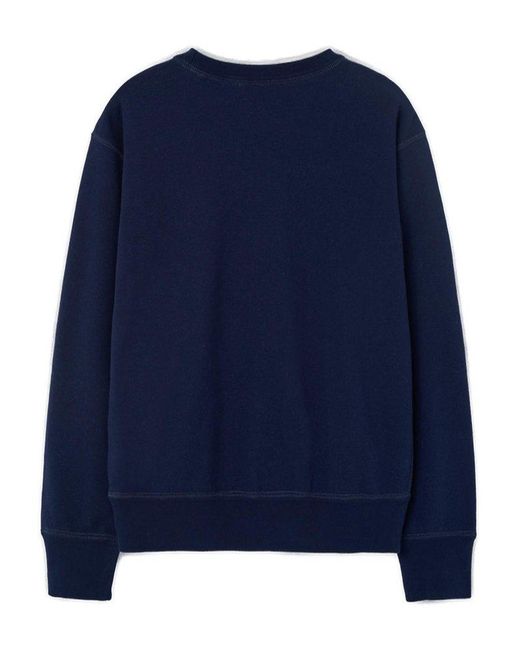 Isabel Marant Blue Long-sleeved Crewneck Sweatshirt for men