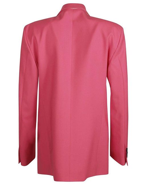 MSGM Pink Double-Breasted Classic Blazer