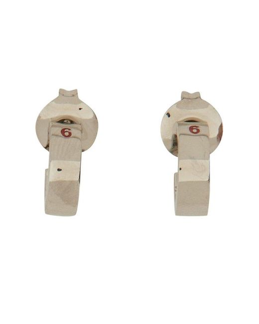 MM6 by Maison Martin Margiela Natural Year Of The Snake Minimal Numeric Earrings