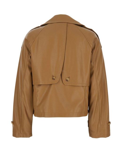 Urbancode Brown Jacket With Wide Notched Lapels
