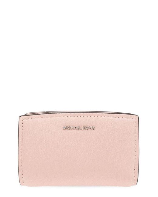 MICHAEL Michael Kors Pink Bryant Logo Lettering Wallet