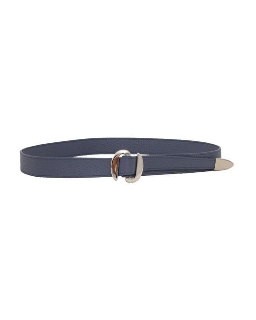 Orciani Blue Long Tip Belt