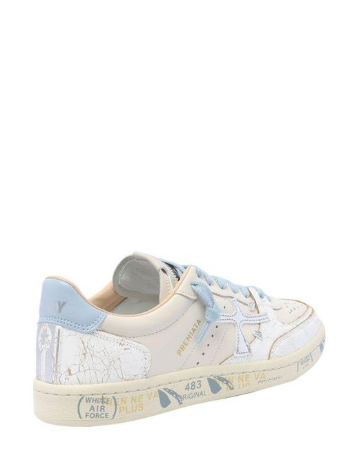 Premiata White Bskt Clayd Sneakers