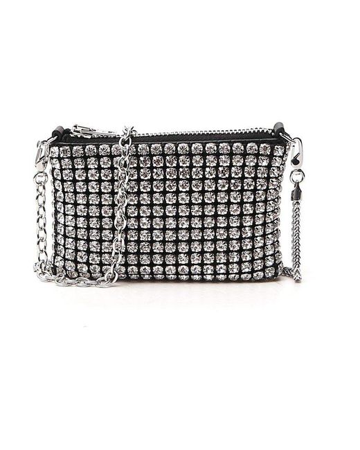 Alexander Wang Heiress Rhinestone Nano Pouch Bag in Black Lyst