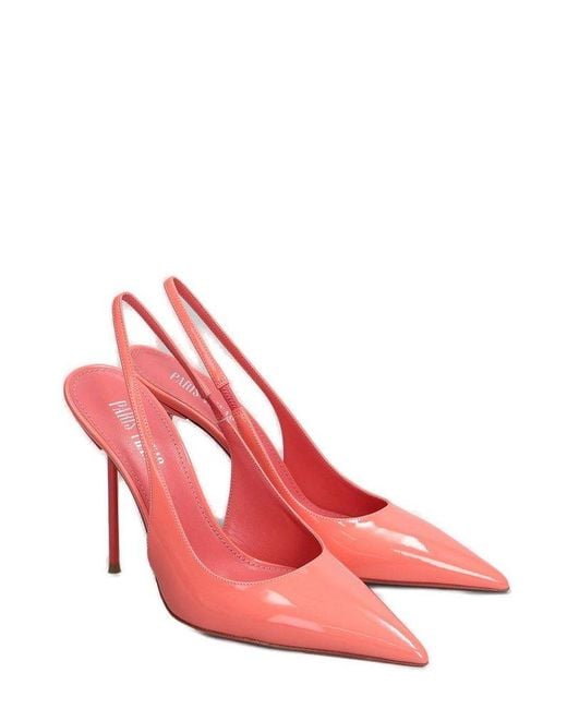 Paris Texas Pink Lidia Slingback Pumps