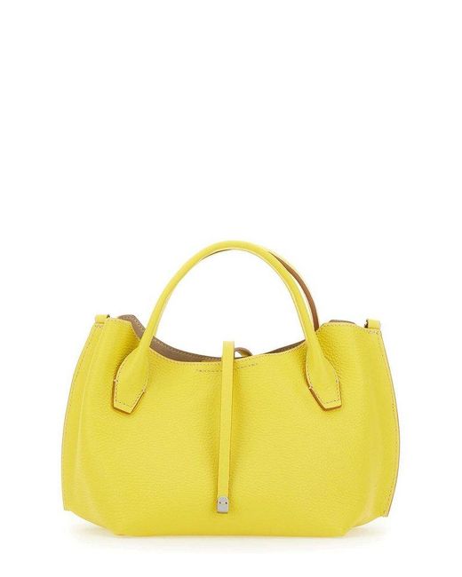 Gianni Chiarini Yellow Fiamma Top Handle Bag