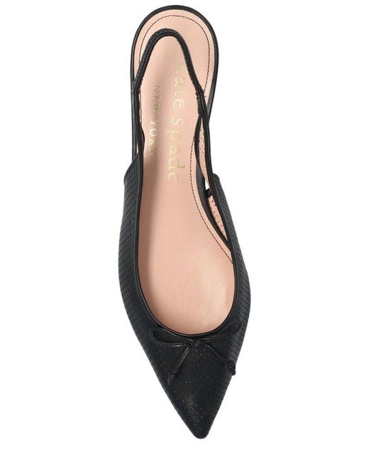 Kate Spade Black Cutout Slingback Sandals