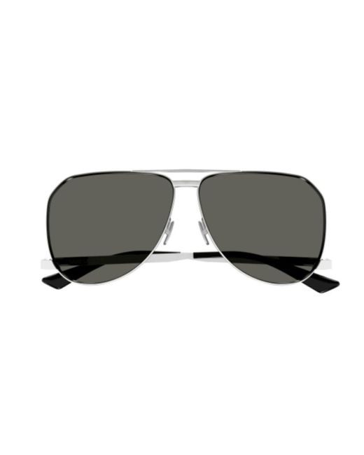 Saint Laurent Gray Aviator Sunglasses for men