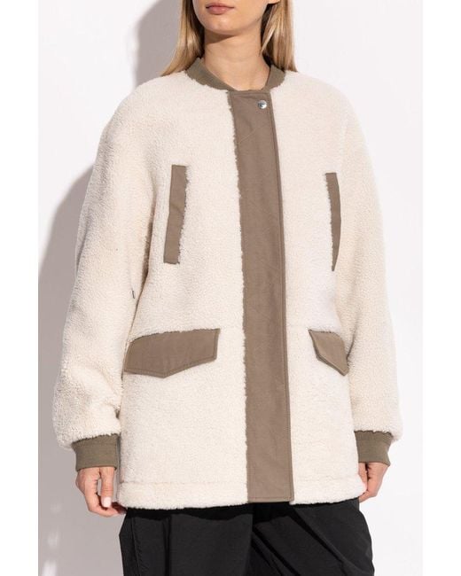 Yves Salomon Brown Convertible Jacket