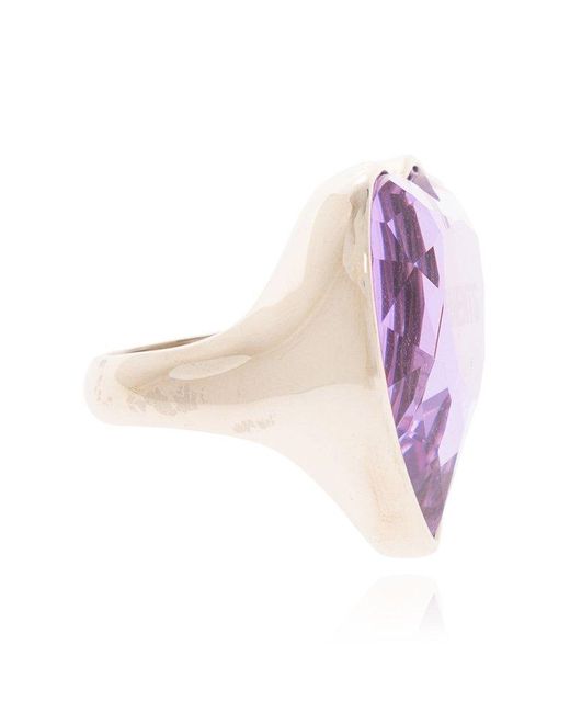 Vetements Purple Heart-shaped Ring,