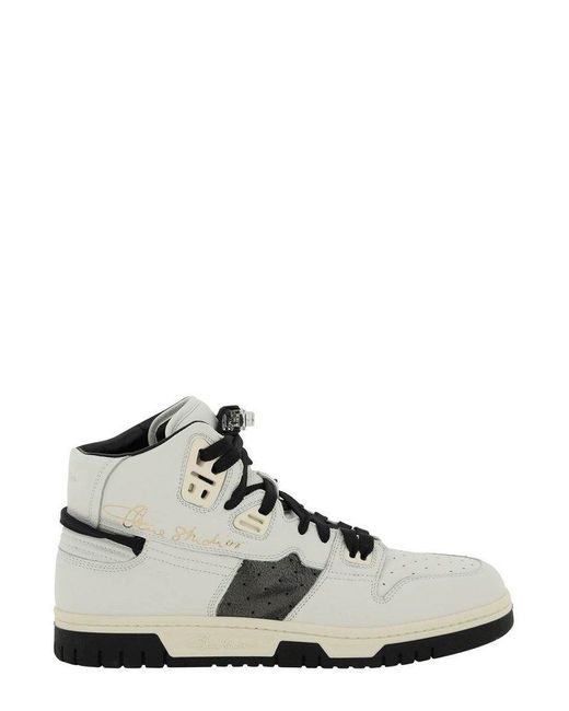 Acne Studios Leather Panelled Hi-top Sneakers for Men Mens Shoes Trainers High-top trainers 