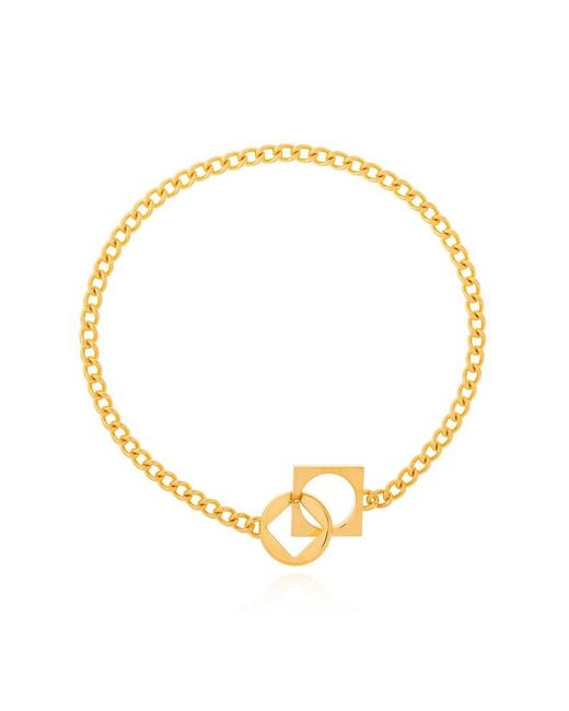 Jacquemus Metallic Brass Necklace,