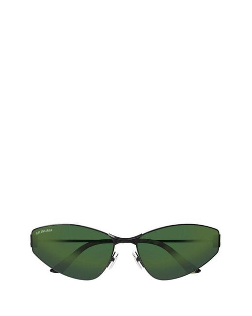 Balenciaga Green Cat Eye Frame Sunglasses