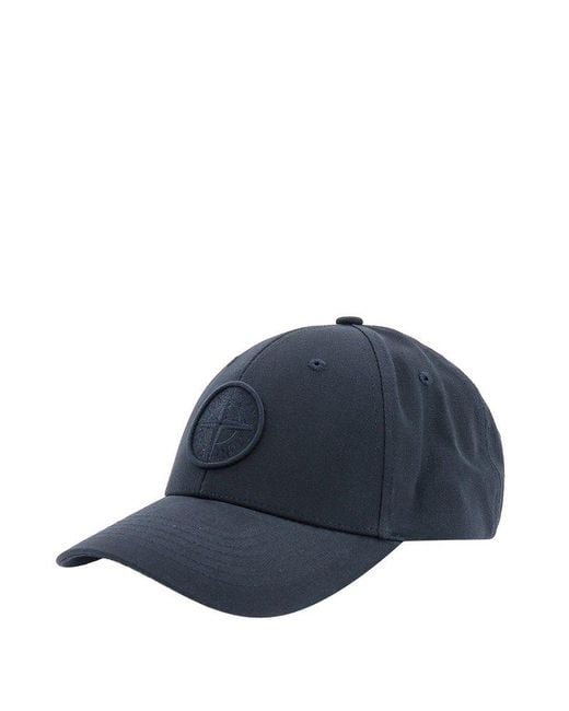 Stone Island Blue Hats for men