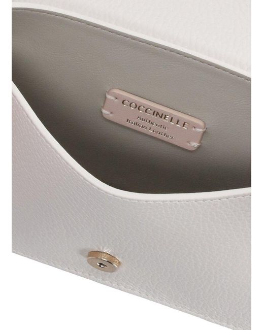 Coccinelle White C-Me Crossbody Bag