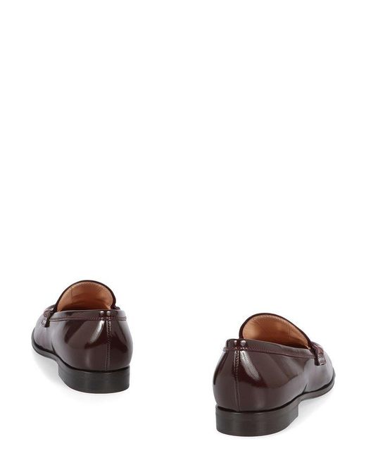 Gianvito Rossi Brown Georgie Loafers
