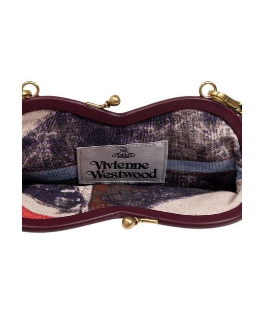 Vivienne Westwood Purple Belle Heart Tote Bag