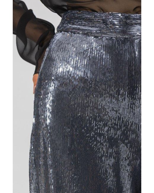 Samsøe & Samsøe Blue 'Agneta' Sequinned Trousers