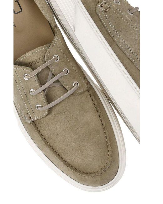 Woolrich Green Round Toe Lace-up Shoes for men