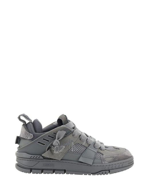 Axel Arigato Gray Area Patchwork Lace-Up Sneakers for men